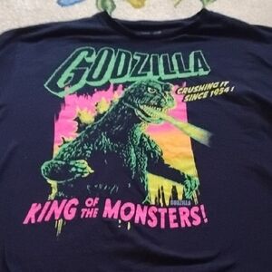 Godzilla Black Graphic Tee for Men